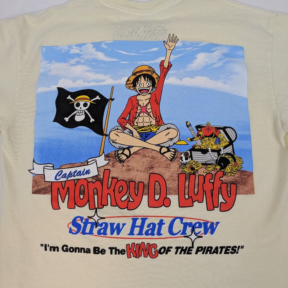 One Piece Monkey D Luffy Straw Hat Crew Anime T Shirt - NWOT